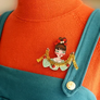 LaliBlue : Christmas : Girl with tinsel brooch