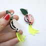 LaliBlue : Tea Time : Green Tea Earrings