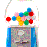Martinis & Slippers :  Gumball Machine Brooch