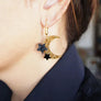 LaliBlue : Halloween : Hand and Moon Earrings