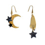 LaliBlue : Halloween : Hand and Moon Earrings