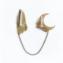 LaliBlue : Halloween : Hand and Moon Double brooch