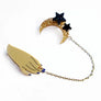 LaliBlue : Halloween : Hand and Moon Double brooch
