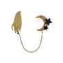 LaliBlue : Halloween : Hand and Moon Double brooch