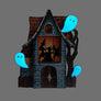LaliBlue : Halloween : Haunted House Brooch
