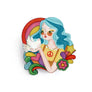 LaliBlue : Solidarity Collection : Hippie girl brooch - Small