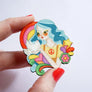 LaliBlue : Solidarity Collection : Hippie girl brooch - Small