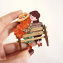 LaliBlue : World Day : Kiss a Ginger brooch
