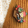 LaliBlue : Christmas : Kiss under the mistletoe brooch