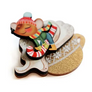 LaliBlue : Christmas : Little mouse in cappuccino brooch