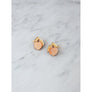 Wolf & Moon : Mini Peach Stud Earrings
