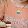 LaliBlue : Tea Time : Muffin Necklace