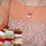 LaliBlue : Tea Time : Muffin Necklace