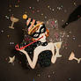 LaliBlue : Christmas : New Years Eve Brooch
