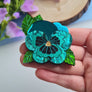 Cherryloco : Floral Collection : Pansy Brooch