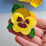 Cherryloco : Floral Collection : Pansy Brooch