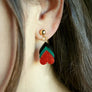 LaliBlue : Love : Petal Heart earrings