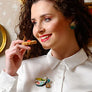 LaliBlue : Tea Time : Relax Tea Brooch