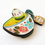 LaliBlue : Tea Time : Relax Tea Brooch