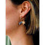 Wolf & Moon : Shooting Star & Saturn Hoops