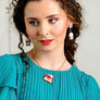 LaliBlue : Tea Time : Strawberry Cake Necklace