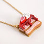 LaliBlue : Tea Time : Strawberry Cake Necklace