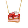 LaliBlue : Tea Time : Strawberry Cake Necklace