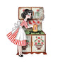 LaliBlue : Tea Time : Pin Up Tea Brooch