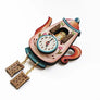 LaliBlue : Tea Time : Teapot Clock Brooch