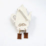 LaliBlue : Tea Time : Teapot Clock Brooch