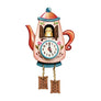 LaliBlue : Tea Time : Teapot Clock Brooch