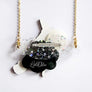 LaliBlue : Halloween : Witch brooch and necklace 2 in 1