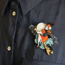 LaliBlue : Halloween : Witch brooch and necklace 2 in 1