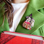 LaliBlue : Halloween : Witch with owl brooch