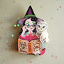 LaliBlue : Halloween : Witch with owl brooch