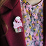 LaliBlue : Halloween : Zombie Muffin Brooch