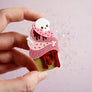 LaliBlue : Halloween : Zombie Muffin Brooch