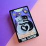 Cherryloco : Valentines : The Lovers Tarot cat brooch or necklace