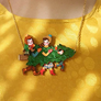 LaliBlue : Christmas : Family with Christmas tree necklace