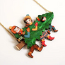 LaliBlue : Christmas : Family with Christmas tree necklace
