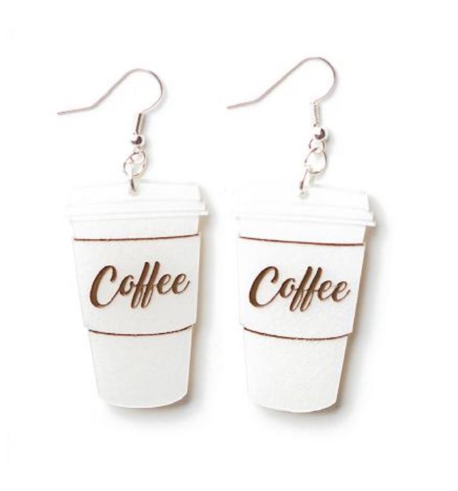 Martinis & Slippers : Coffee Cup Earrings