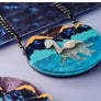 Cherryloco : Nessie at night loch ness monster brooch OR necklace