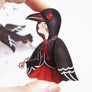 LaliBlue : Halloween : Crow girl brooch