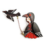 LaliBlue : Halloween : Crow girl brooch