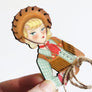 LaliBlue : Cowgirl pin up brooch