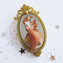 LaliBlue : Circus Freaks : Bearded woman brooch (able to order on request)