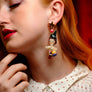 LaliBlue : Circus Freaks : Siamese sister earrings