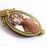 LaliBlue : Circus Freaks : Bearded woman brooch (able to order on request)