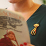 Laliblue : Christmas : Cat with christmas lights Brooch