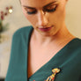 Laliblue : Christmas : Cat with christmas lights Brooch